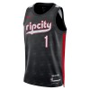 Maillot Basket Homme Portland Trail Blazers Anfernee Simons 2024-25 Nike City Edition Noir Swingman